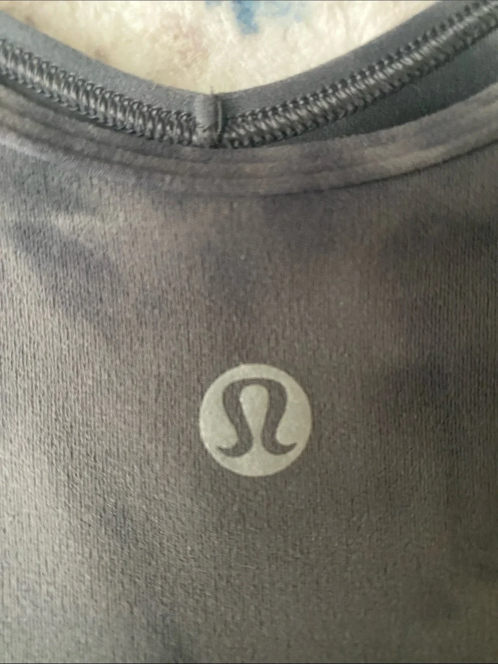 Lululemon Athletica Women's Black Tie-Dye Scoop Crop Top
